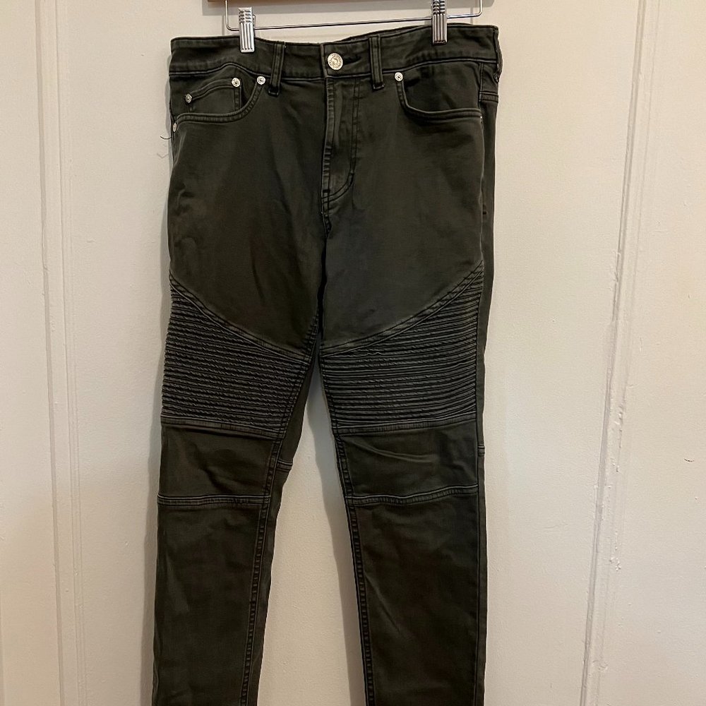 Pac Sun Green Biker/Motorcycle Pants - Men's 32 x 32